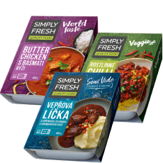 Simply Fresh přichází s třemi novými řadami chlazených hotovek: Světová kuchyně, Sous Vide a Veggie